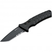 Автоматический складной нож Boker Strike Tanto All Black, сталь AUS-8, рукоять алюминий купить в Кургане