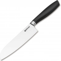 Кухонный нож шефа Bker Core Santoku, 163 мм, сталь X50CrMoV15, рукоять пластик купить в Кургане