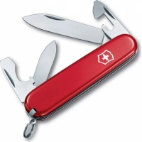 Нож перочинный Victorinox Recruit, сталь X55CrMo14, рукоять Cellidor®, красный купить в Кургане