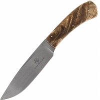 Нож с фиксированным клинком Arno Bernard Leopard, сталь N690, рукоять Spalted Maple купить в Кургане