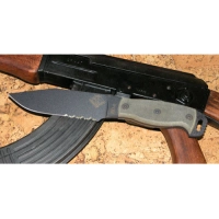 Нож с фиксированным клинком Ontario «RD6 Black Micarta», серрейтор купить в Кургане