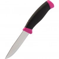 Нож с фиксированным лезвием Morakniv Companion Magenta, сталь Sandvik 12C27, рукоять резина/пластик, пурпурный купить в Кургане