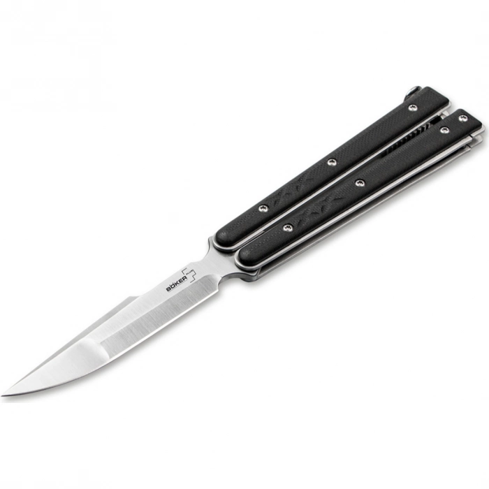 Складной нож-бабочка Boker Plus Balisong, сталь Satin Finish 440C, рукоять G-10