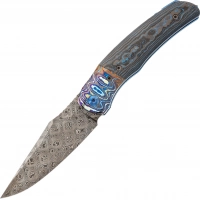 Складной нож TI-Rex Custom Assassin, сталь Balbach Damascus, рукоять Black Timascus CF купить в Кургане