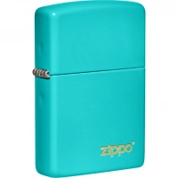 Зажигалка Classic Flat Turquoise ZIPPO Logo купить в Кургане