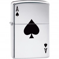 Зажигалка ZIPPO Armor™  Туз с покрытием High Polish Chrome купить в Кургане