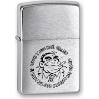 Зажигалка ZIPPO Горилла, латунь с покрытием Brushed Chrome, серебристый, матовая, 36х12×56 мм купить в Кургане