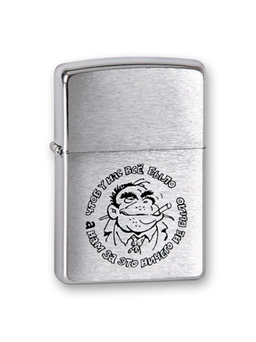 Зажигалка ZIPPO Горилла, латунь с покрытием Brushed Chrome, серебристый, матовая, 36х12x56 мм