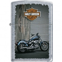 Зажигалка ZIPPO Harley-Davidson® Байк, с покрытием Street Chrome™, латунь/сталь, серебристая, 36x12x56 мм купить в Кургане