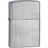 Зажигалка ZIPPO Linen Weave с покрытием Brushed Chrome, латунь/сталь, серебристая, матовая, 36x12x56 мм купить в Кургане