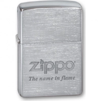 Зажигалка ZIPPO Name in flame, латунь с покрытием Brushed Chrome, серебристый, матовая, 36х12×56 мм купить в Кургане