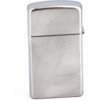 Зажигалка ZIPPO Slim® с покрытием Satin Chrome™, латунь/сталь, серебристая, матовая, 30х10×55 мм купить в Кургане