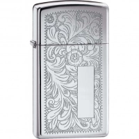 Зажигалка ZIPPO Slim® Venetian® с покрытием High Polish Chrome купить в Кургане